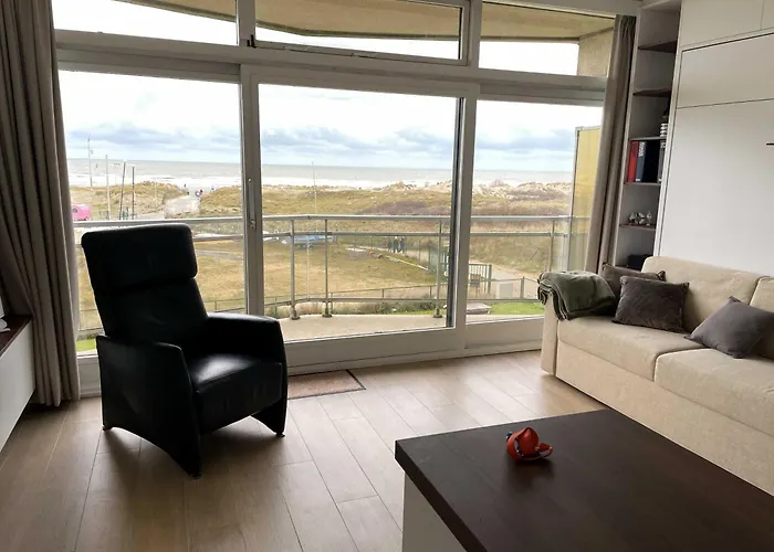 Appartement Met Frontaal Zeezicht En Afgesloten Slaaphoek De Panne